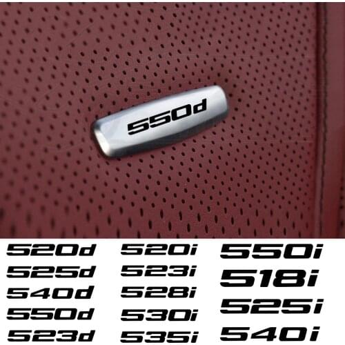 Car Chair Seat Sticker Front Seat Tuning Badges Metal FOR BMW 5 series E12 E28S E28 E60 E61 E70 F07 F10 F15 F18 E34S accessories