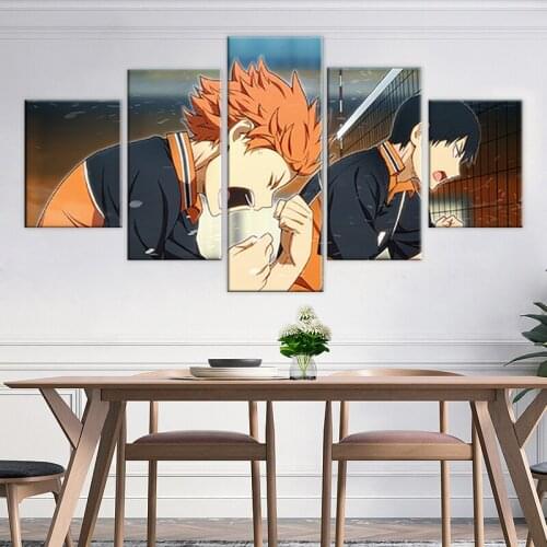Wall Art Poster HD Prints Haikyuu Modular Pictures Canvas Japanese Anime Figure Painting Home Decoration For Living Room Frame