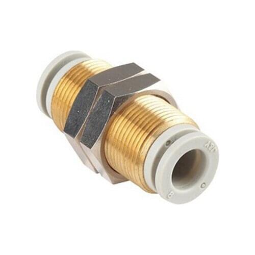 New type KQ2E10-00 Pneumatic bulkhead union, M20x1 thread, for 10mm OD(outer diameter) tube