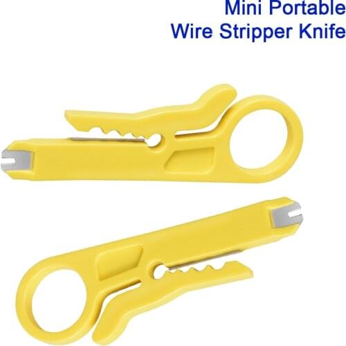 Mini Portable Wire Stripper Knife PTFE Cutter Crimper Pliers Teflonto Tube Stripping Wire Cut Cables Pocket Multitool Extruder