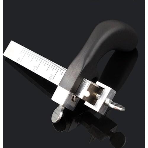 Professional Adjustable Leather Cut Gauge Leather Straps Belt Cutter Portable Leather Hand Cutting Tool Leathercraft Accessory