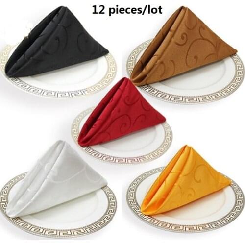 100% cotton plain white napkin 50cm*50cm