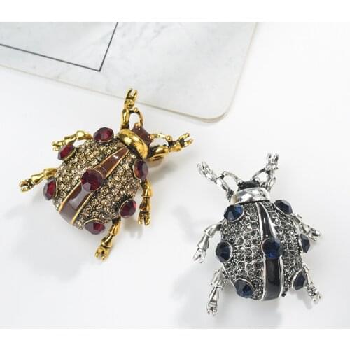 Retro Insect Beetle Brooch Festive Womens Kids Clothing Accessories Brooches Pin Gift