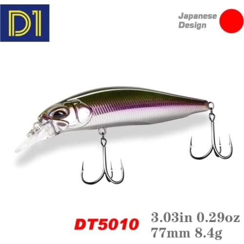 D1 Realis Minnow Fishing Lures Wobbler Artificial JARKBAIT 77F 8.5g 65S 5g Hard Bait Depth 0.8-1.5m Fishing Tackle