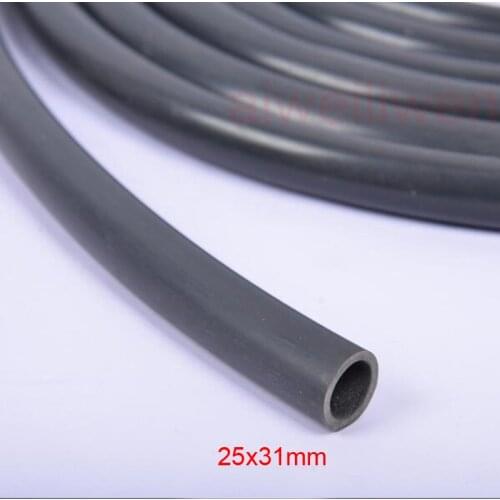 25mm ID 25x31mm Black colour silicone tube Silicon rubber hose tubing anti-aging, high temperature
