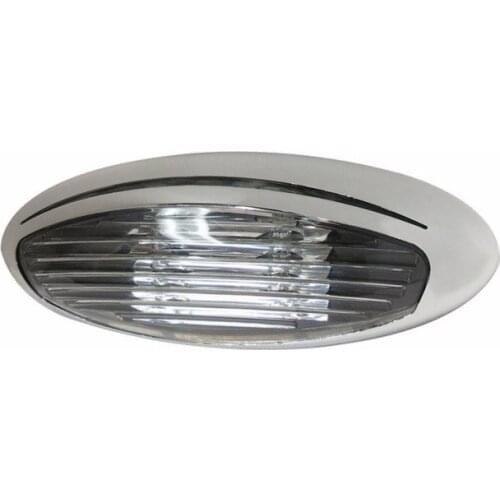12V LED RV Camper Marine Boat Yacht Light Exterior Porch/Ramp Light Chrome ITC Marine accessories