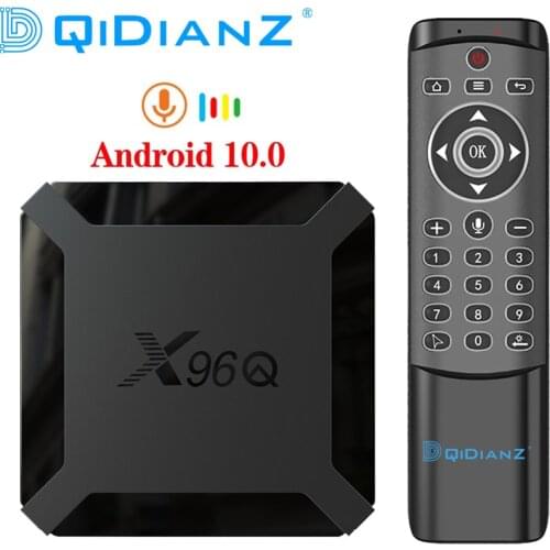 X96Q Android 10.0 Smart TV Box Allwinner H313 Quad Core 4K Youtube Set Top Box x96 mini Media Player Support Voice Control x96q