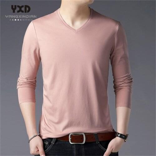 Yangxindianzaobanchu Men's Plain T-shirts