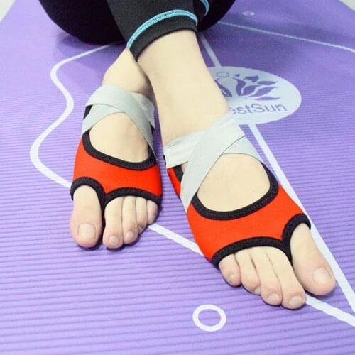 Women Half Toe Non-slip Yoga Socks Black Indoor For Training Dance Shoes Profession Fitness Pilates Socks