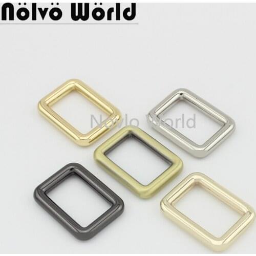 Nolvo World 5-20-100pcs 5 colors 25.5*15.5mm 1" metal rectangle buckle die cast buckles handbag purse buckle hardware
