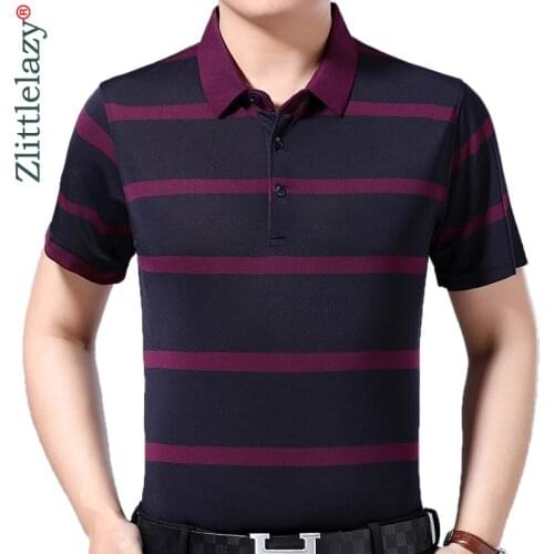 2021 Brand Casual Summer Striped Short Sleeve Polo Shirt Men Poloshirt Jersey Luxury Mens Polos Tee Shirts Dress Fashions 50529