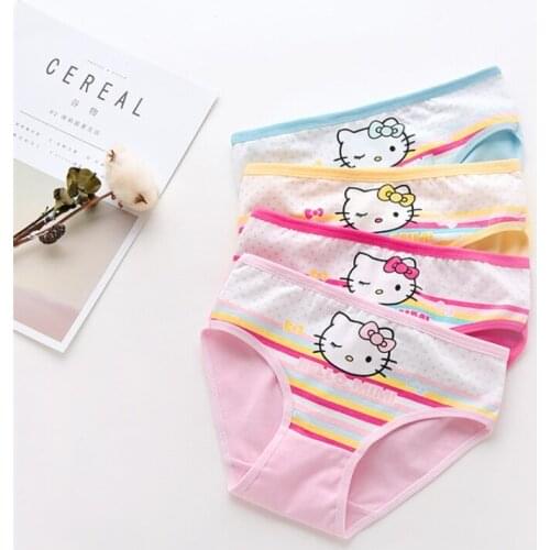 4pcs/lot Children Underwear Cotton Baby Girls Underwear Colorfull Kids Briefs Baby Kids Panties for Girls