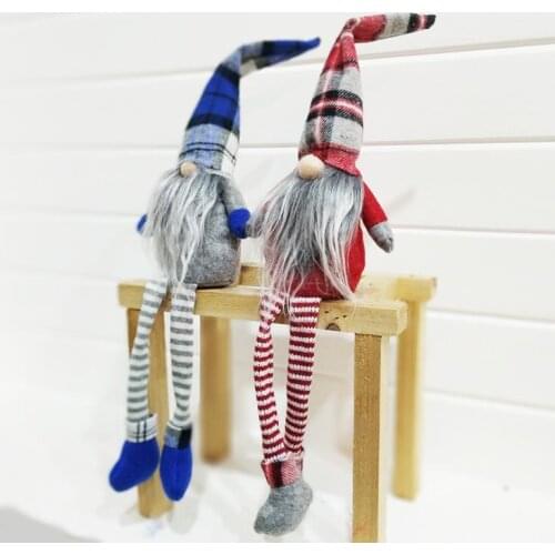 4 styles of Christmas dolls handmade Christmas gnomes faceless plush toy ornaments gifts children Christmas decoration SN3800