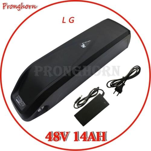 48V 14AH Electric Bike Down Tube Battery 48V 1000W E-bike Lithium ion Battery BMS use for LG cells Battery Pack with 2A charger