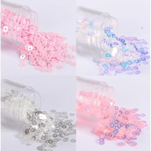 720Pcs/Lot High Quality 6mm Sequin PVC Flat Round Loose Sequins Paillettes Sewing Wedding Craft,Kids DIY Slim Filling Material