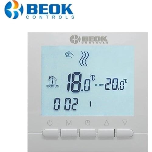 BOT-313W Wired Digital Room Thermostat for Gas Boiler Heating Thermostat 3A White Backlight Programmable Boiler Thermoregulator