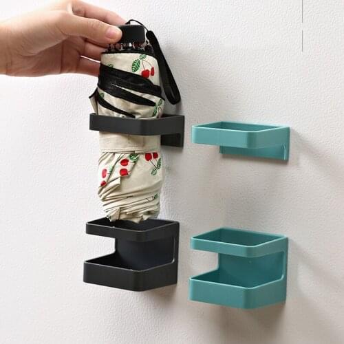 Hot Household Multi-Color Umbrella Storage Rack Wall-Mounted Plastic Umbrella Stand Multifunctional Bathroom Storage Rack