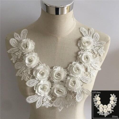 High quality Lace Collar DIY Embroidery Applique Neckline Sewing Fabric Decorative Clothing Supplies Accessories Scrapbooking
