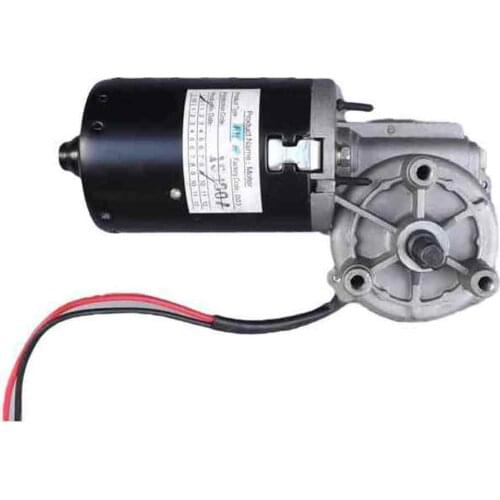 Worm gear worm DC reducer motor 24V high power high speed motor self locking metal gear can be positive and negative