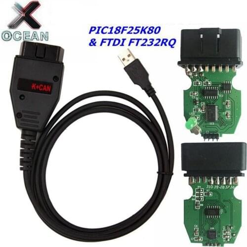 For VAG K+CAN Commander 1.4 Diagnostic Scanner tool for VAG 1.4 COM cable For vag PIC18F25K80 FTDI FT232RQ Chip free shipping