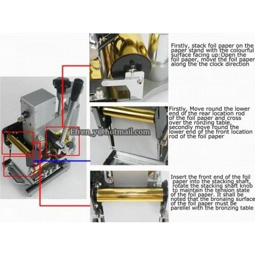 Guaranteed 100% New MANUAL HOT FOIL STAMPING MACHINE TIPPER BRONZING PVC CARD EMBOSSING STAMPING MACHINE
