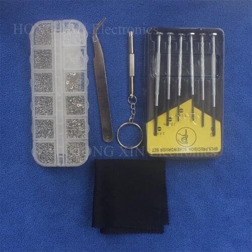Glasses Repair Tool Screw Nose Pad Optical Screwdriver Assorted Kit for Eyeglass Sunglasses Toys Watches Tweezers Glasses cloth
