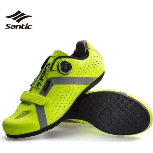 Santic Cycling Shoes Men Rubber Non-slip Road Mountain Bike Shoes Sneakers Breathable Riding Bicycle Shoes zapatillas ciclismo