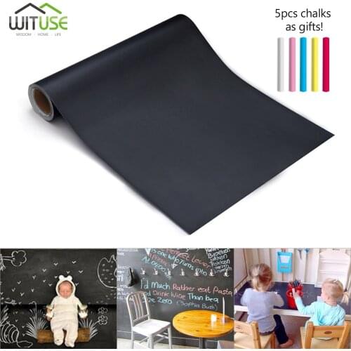 Chalk Board Blackboard Stickers Contact Paper Chalkboard Wall Vinyl Art Draw Decor Sticker Board Wallpaper For Kids Rooms