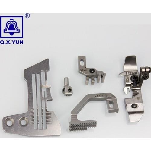 Q.X.YUN Industrial Sewing Machine Spare Parts Gauge Set For SIRUBA 747 E809/H445/D575/P253E-4/KG142 needle plate , feed dog