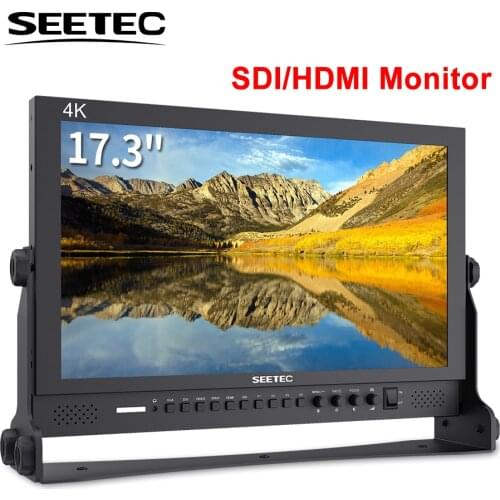 Seetec 4K173-9HSD-192 (Original P173-9HSD) Broadcast Monitor 17.3 Inch FHD 1920x1080 support 3G-SDI HDMI 4K Camera Monitor