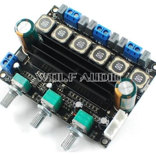 SENGTERBELLE Assembly TPA3116D2 High Power HIFI Digital 2.1 Subwoofer Power Amplifier Board 10-25V