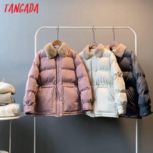 Женские парки с мехом Tangada China At AliExpress
