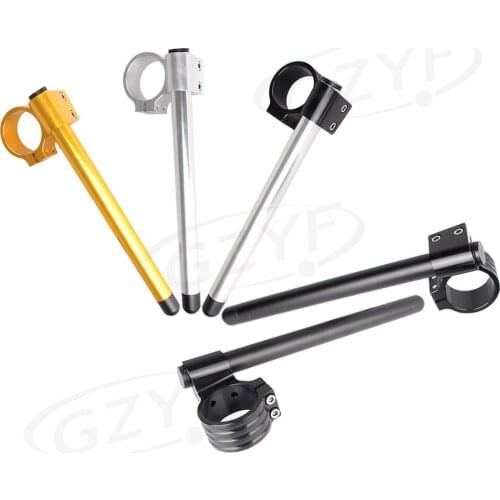 Universal 33mm CNC Motorcycle Riser Clip Ons Clip-on Handlebars 22MM 7/8" Grips Tube Handle Bars Fork Tube Aluminum Alloy