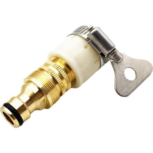 Universal Kitchen Hose Adapter Faucet Connector Tube Fitting For Connecting 15-23mm Connector Aluminum-plated Copper Sturdy #W0