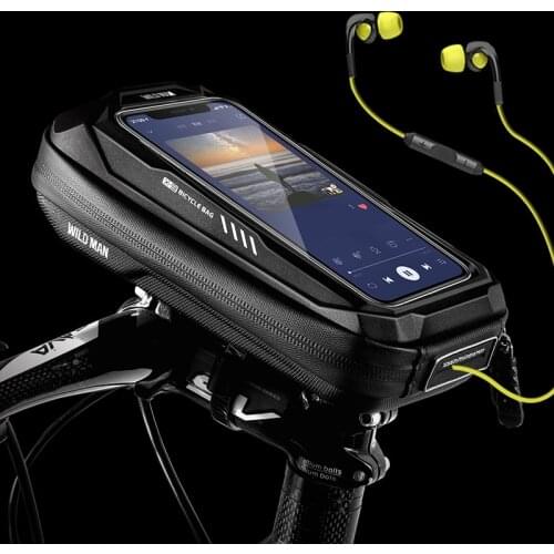 Bicycle Bag Waterproof Touch Screen Cycling Bag Top Front Tube Frame MTB Road Bike Bag 6.7 inch Phone Case Bike Accessories