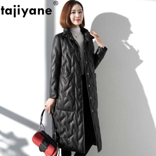 Real Leather Genuine Jacket 100% Sheepskin Down Coat Female Autumn Winter Coat Women Clothes 2021 Warm Long Tops ZT4821
