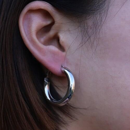 2020 Hoop Earrings Women Gold/Silver/ Color Round Circle Earring Ear Ring drop Earrings Vintage Hoops Ear Rings dropshipping