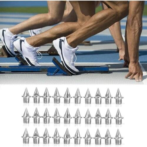 30pcs 7mm Durable Silver Sprint Track And Field Shoes Spikes Replacement Running Sport Shoe Spikes