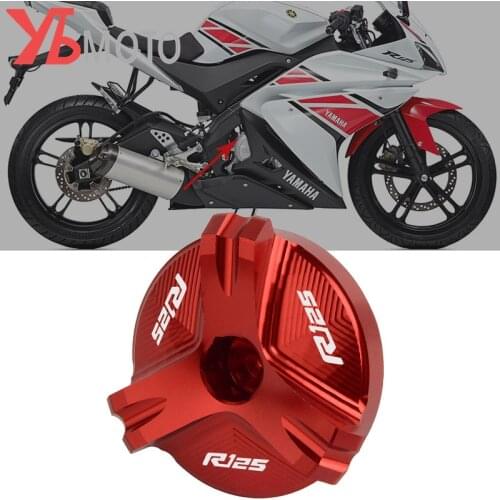 Motorcycle CNC Aluminum Oil Filler Cap Engine Plug Cover Cup for Yamaha YZF R125 2008-2020 YZF-R125 2010 2015 High Quality