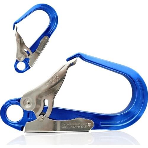 25KN Carabiner Mountaineering Buckle Main Lock 7075 Aluminum Rescue Rope Safety Buckle for Camping Hiking
