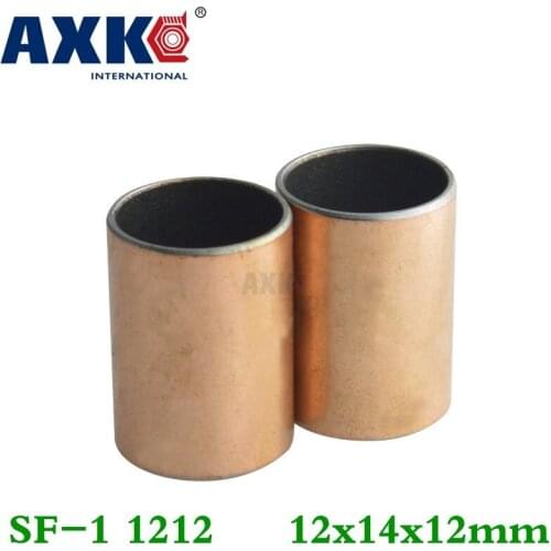 Axk 50pcs Sf-1 1212 12x14x12 Mm Self Lubricating Composite Bearing Bushing Sleeve Free Shipping Sf1