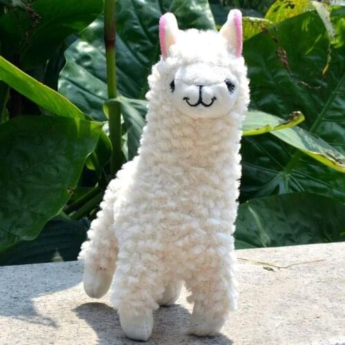 23cm White Alpaca Llama Plush Toy For Children Animal Stuffed Dolls Japanese Soft Plush Alpacasso For Baby Kids Birthday Gifts