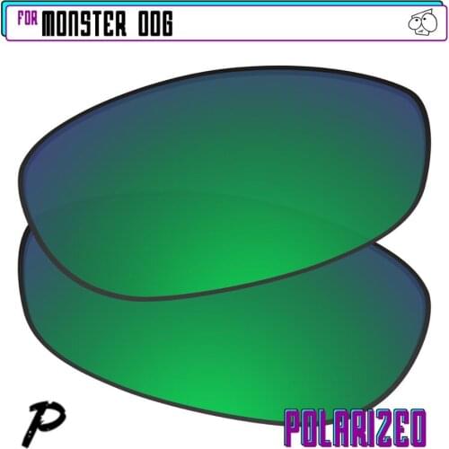 EZReplace Polarized Replacement Lenses for - Oakley Monster Dog Sunglasses - Green P