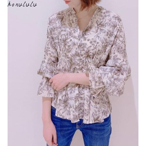 Женские рубашки с принтом Honululu China At AliExpress