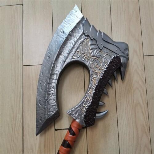 Cosplay World Of Warcraft 82cm Battle Axe Prop Role Playing Hot Game Movie Anime Halloween Handsome PU Axe Prop Weapon Model