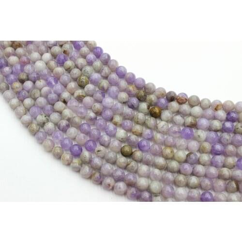 Natural Purple Jade Round Loose Beads Strand 6/8/10/12MM For Jewelry DIY Making Necklace Bracelet