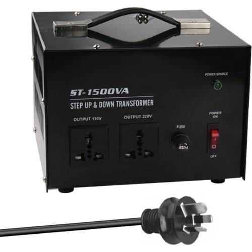Model ST-1500 1500W 220V-110V and 110V-220V Step up&Down Transformer Voltage Converter for Home Use