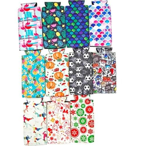 6PCS Neoprene Slim Can cooler Insulators Slim Can cooler for 12 OZ Energy Drink Beer Cans RedBull Michelob Ultra Spiked Seltzer