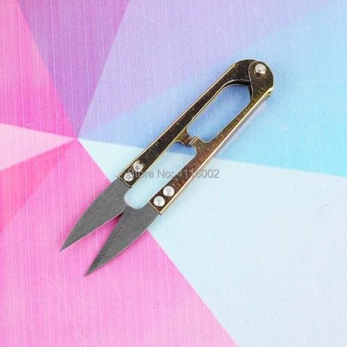 Trimming Sewing Scissors Nippers U Shape Clippers Yarn Stainless Steel Embroidery craft Scissors Tailor