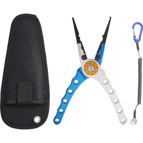 Fishing Pliers Fishing Tools Line Cutter Multifunctional Knot Aluminum Alloy Scissors Hook Remover 150g 20CM Fishing Equipment